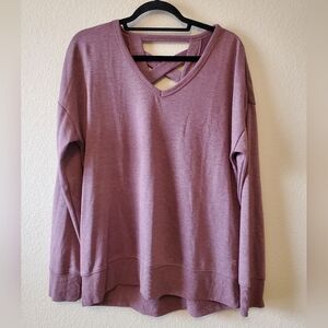 Balance Collection Mauve Long Sleeve Top